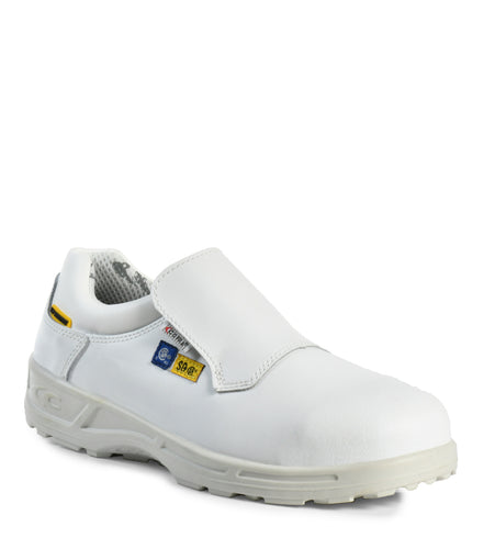 Akron SD+, White | Agrifood SD+ Leather Work Shoes | Slip Resisting